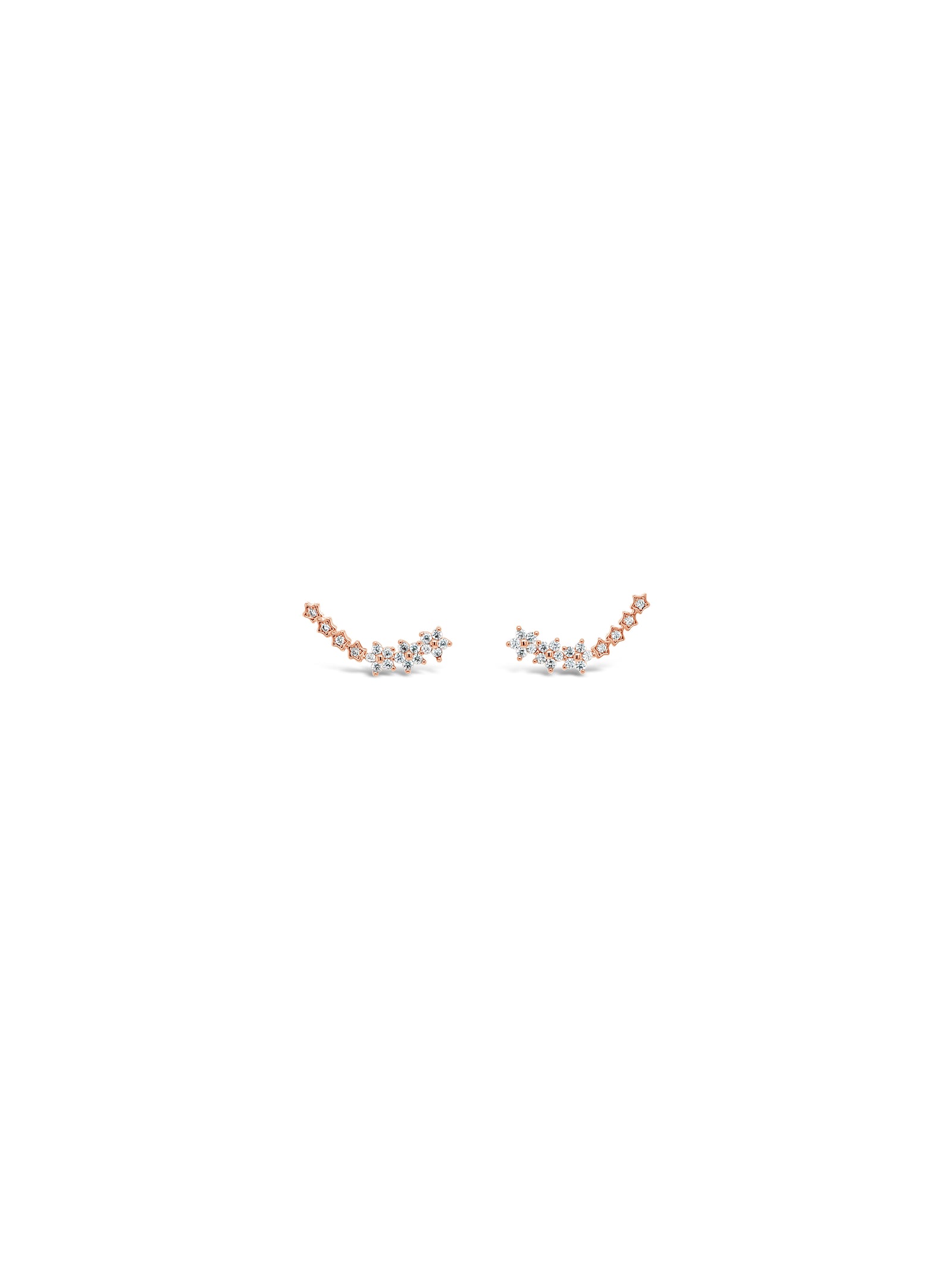 Absolute Jewellery Crawler Earring Rose Gold