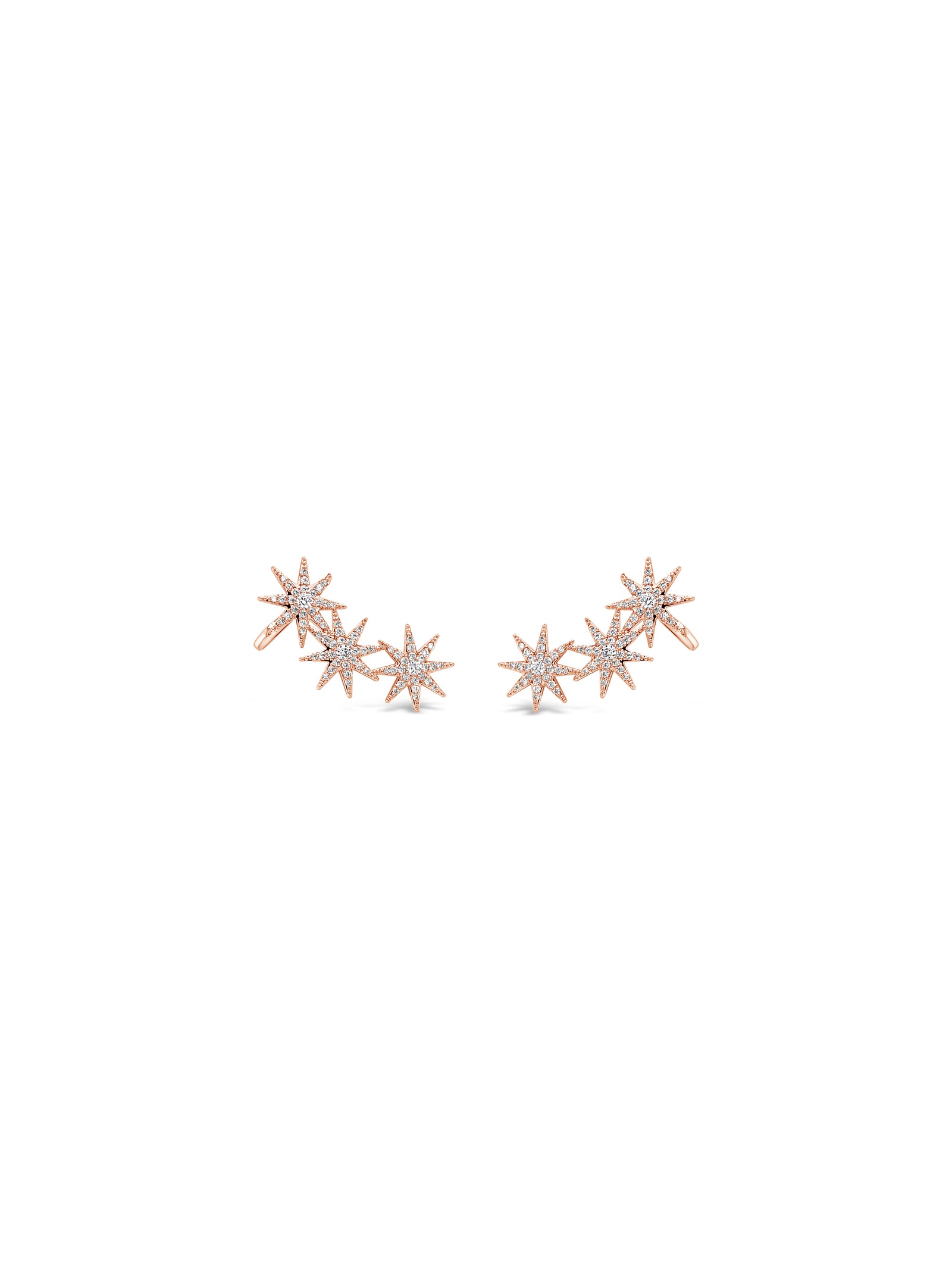 Absolute Jewellery Crawler Earring Rose Gold