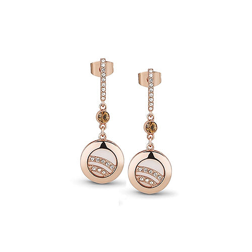 Bvlgari Rose Gold, Mother-of-Pearl And Diamond Pendant Intarsio Earrings  Available For Immediate Sale At Sotheby's
