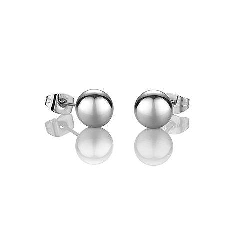 Silver 10mm Filigree Half Ball Stud Earrings | Goldmark (AU)