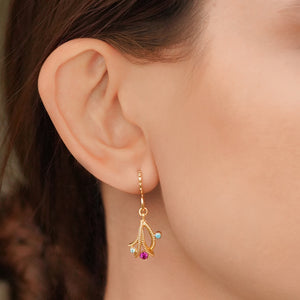 Newbridge Silverware Pink and Turquoise Earrings