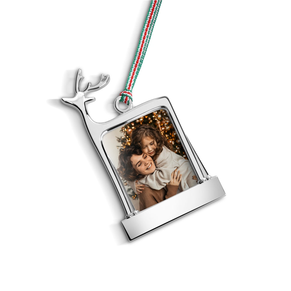 Newbridge Silverware Reindeer Photoframe Hanging Decoration