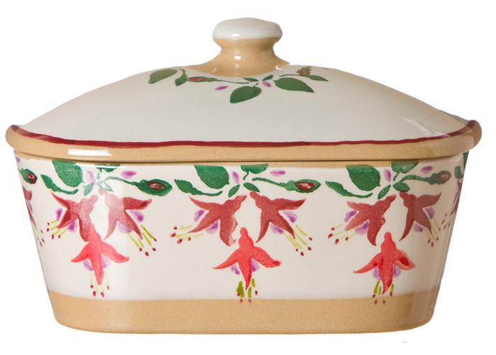 Nicholas Mosse Pottery Fuchsia Butter Dish