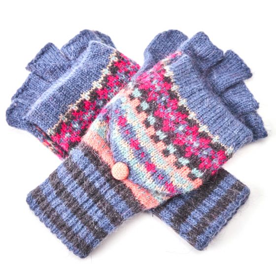 Pure Accessories Wool  Gloves Blue