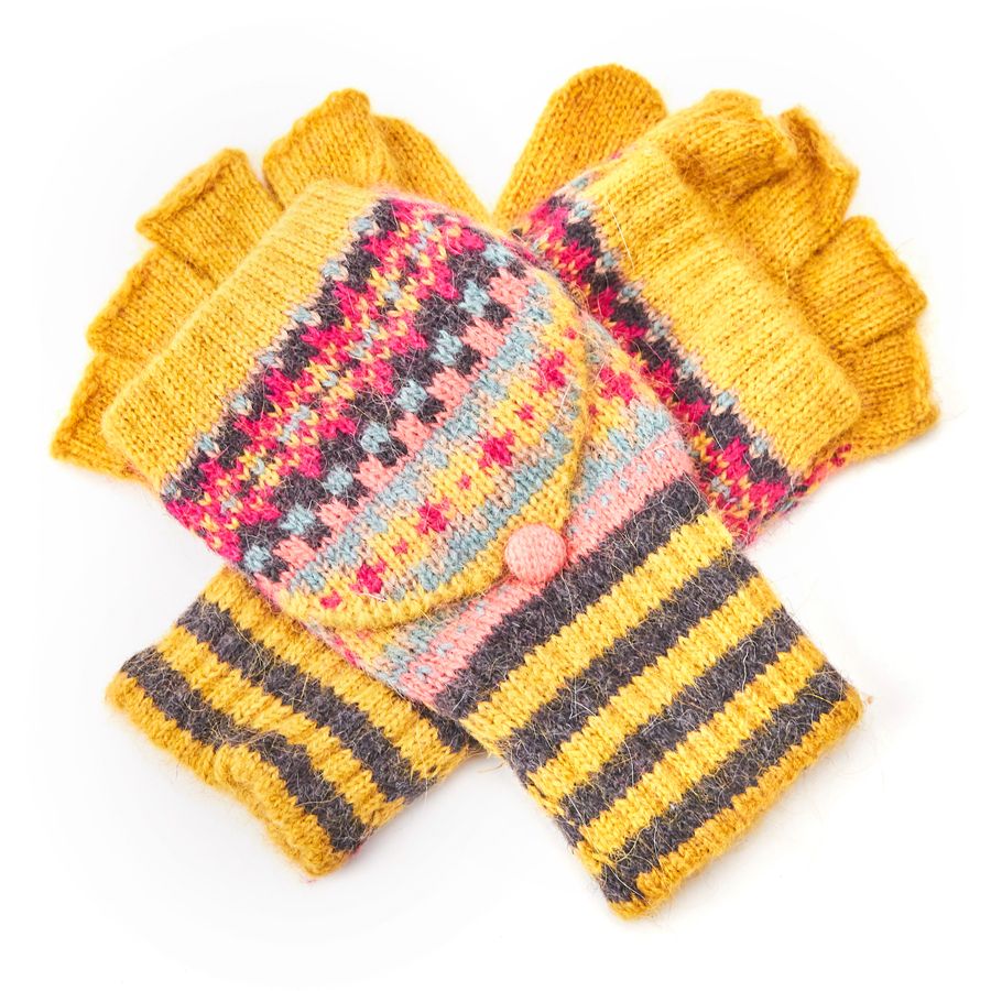 Pure Accessories Wool  Gloves Mustard