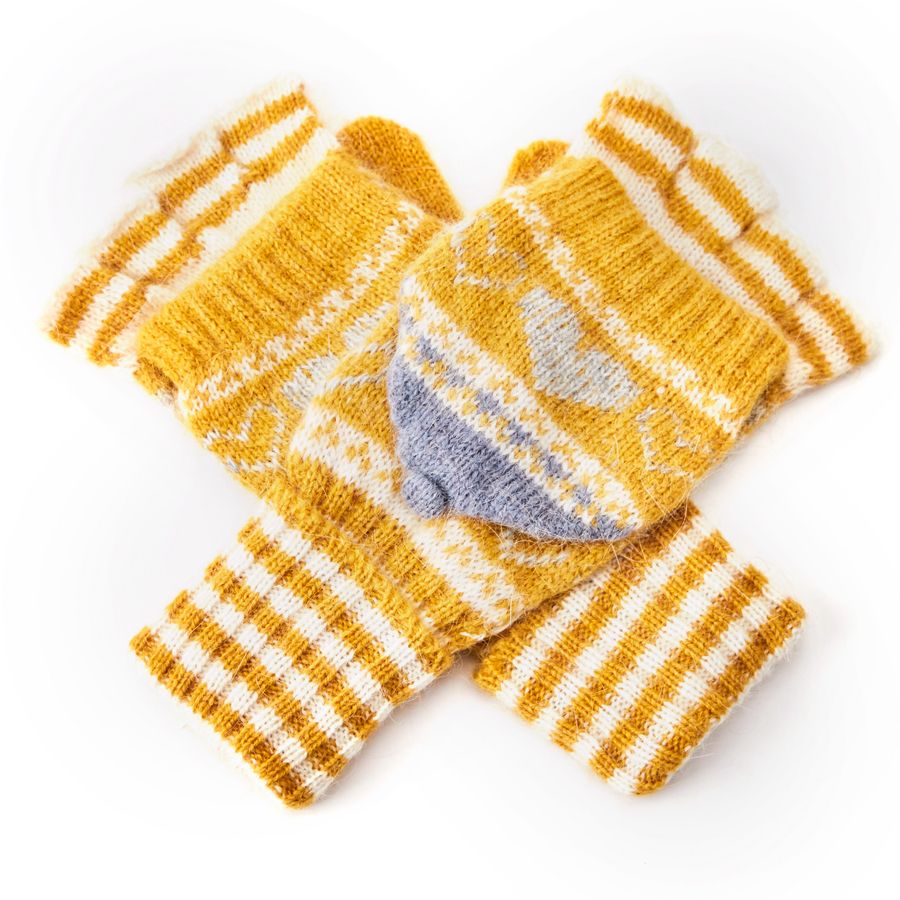 Pure Accessories Wool Gloves -Mustard