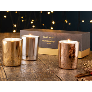 Galway Living Gold,Frankincense and Myrrh Candle Trio