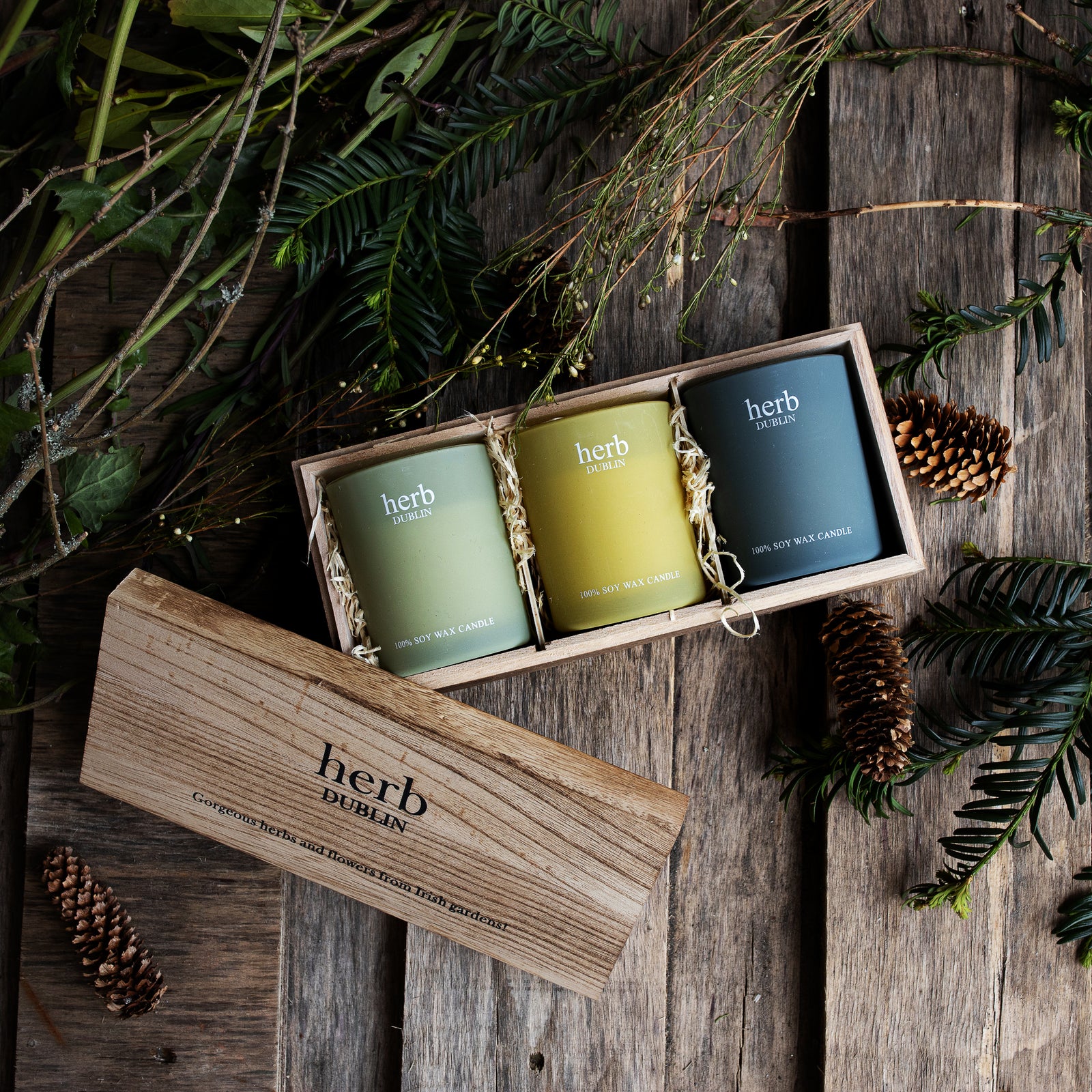Irish Botanicals Trio Candle Gift Set