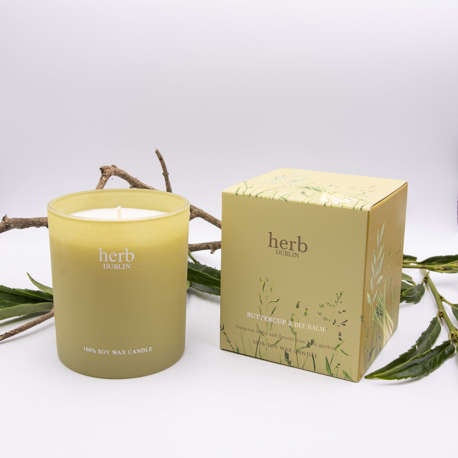 Herb Dublin Buttercup and Bee Balm Candle