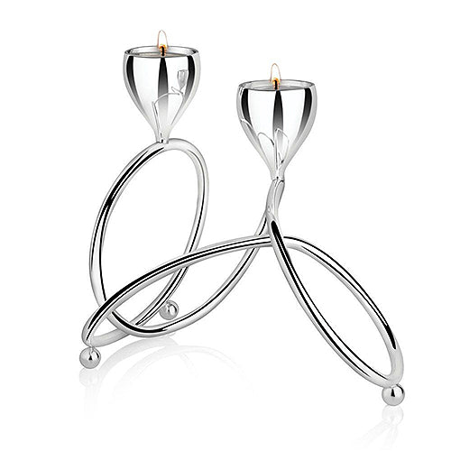 Newbridge Silverware Double Tealight Holder