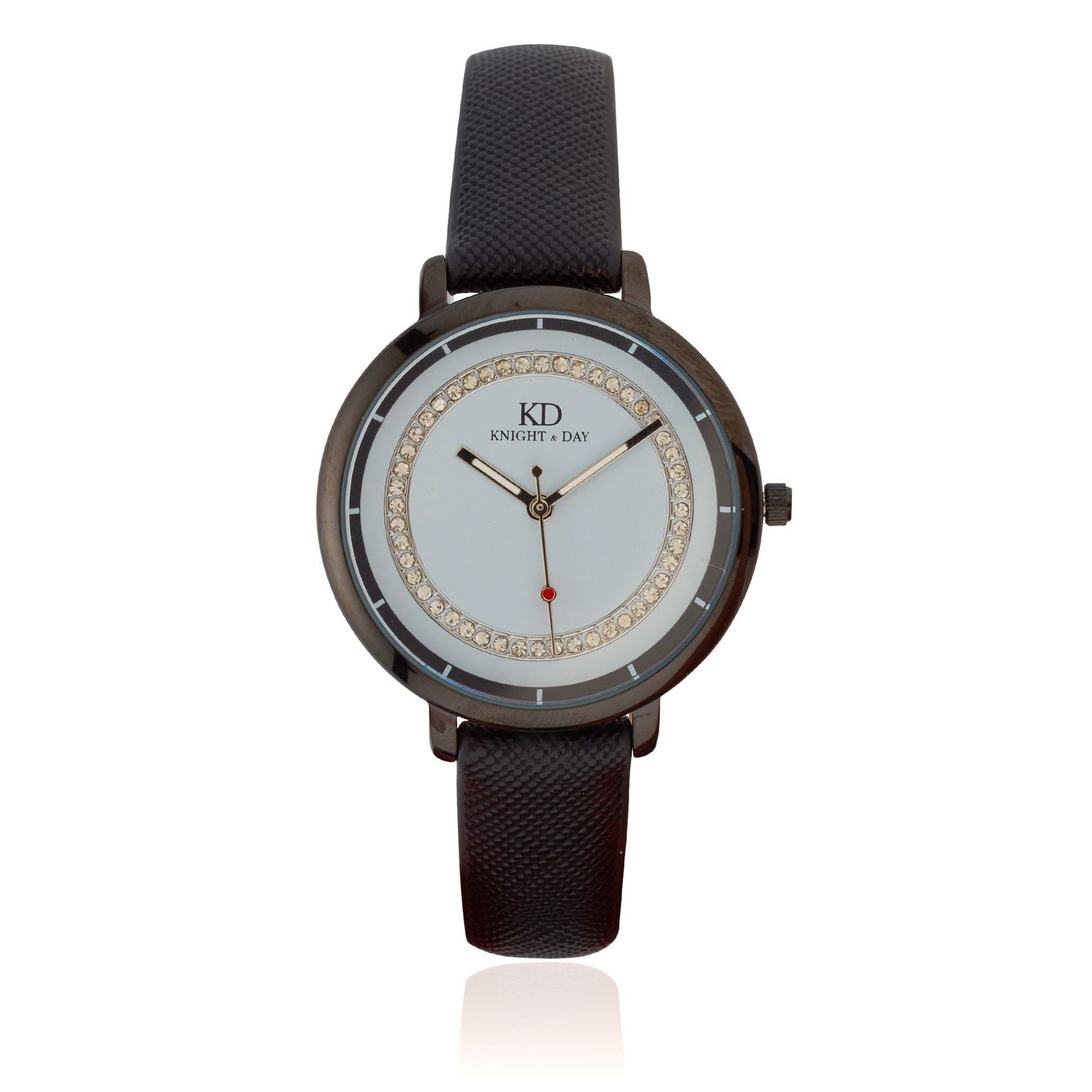 Knight & Day Blk/Cz Watch