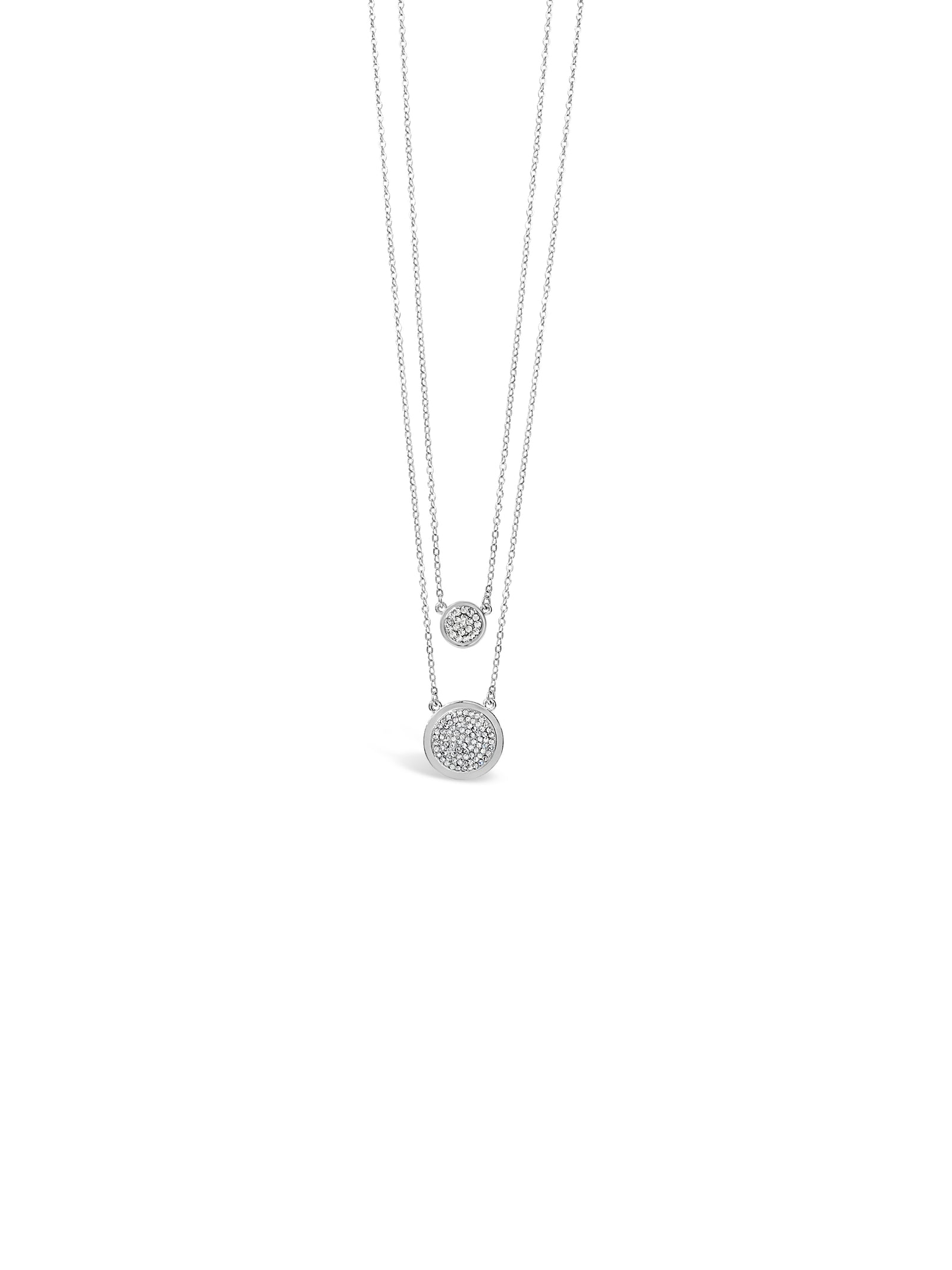 Absolute Jewellery Silver Necklace 16"/18"