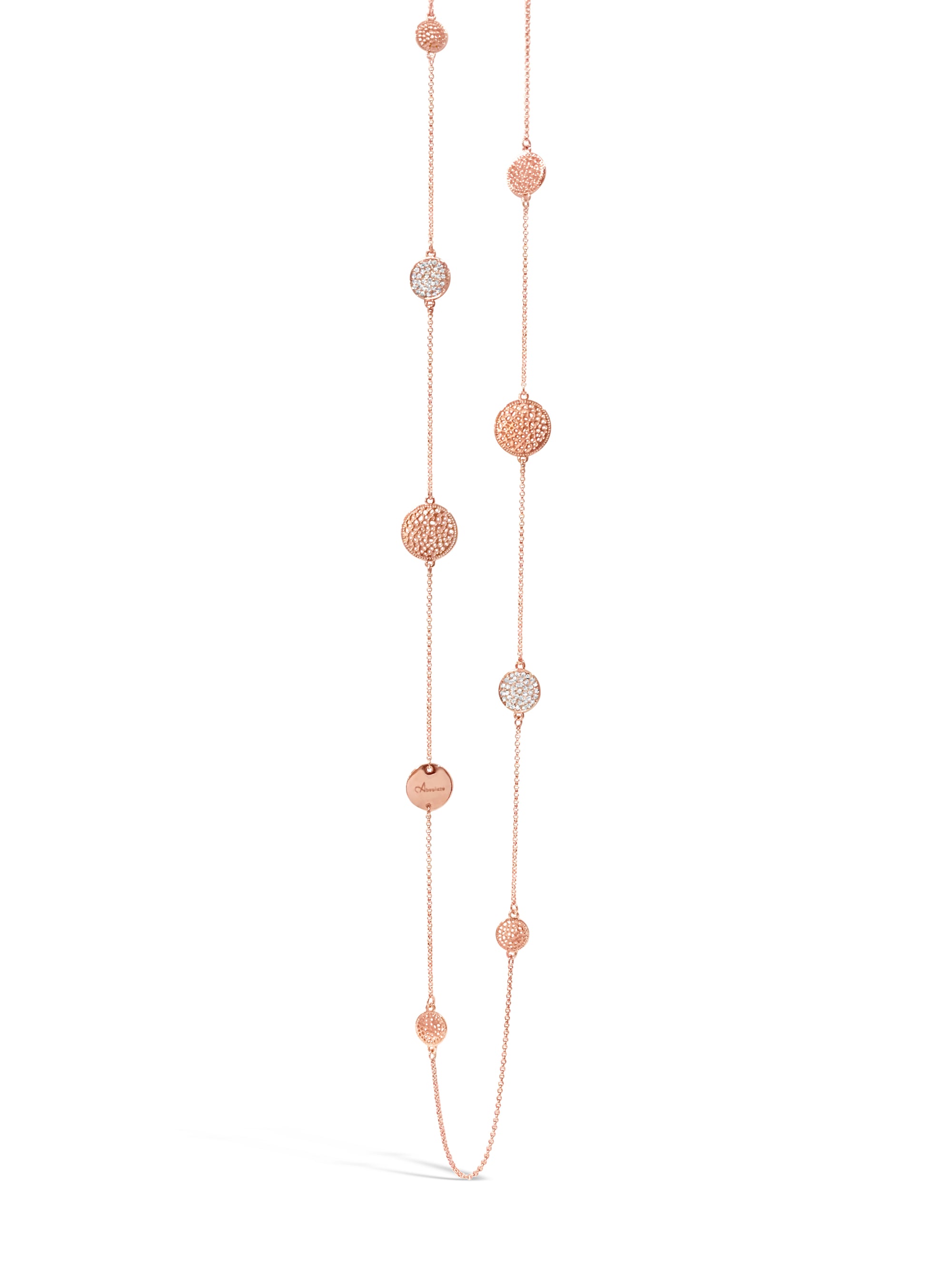 Absolute Jewellery Rose Gold Necklace 42"