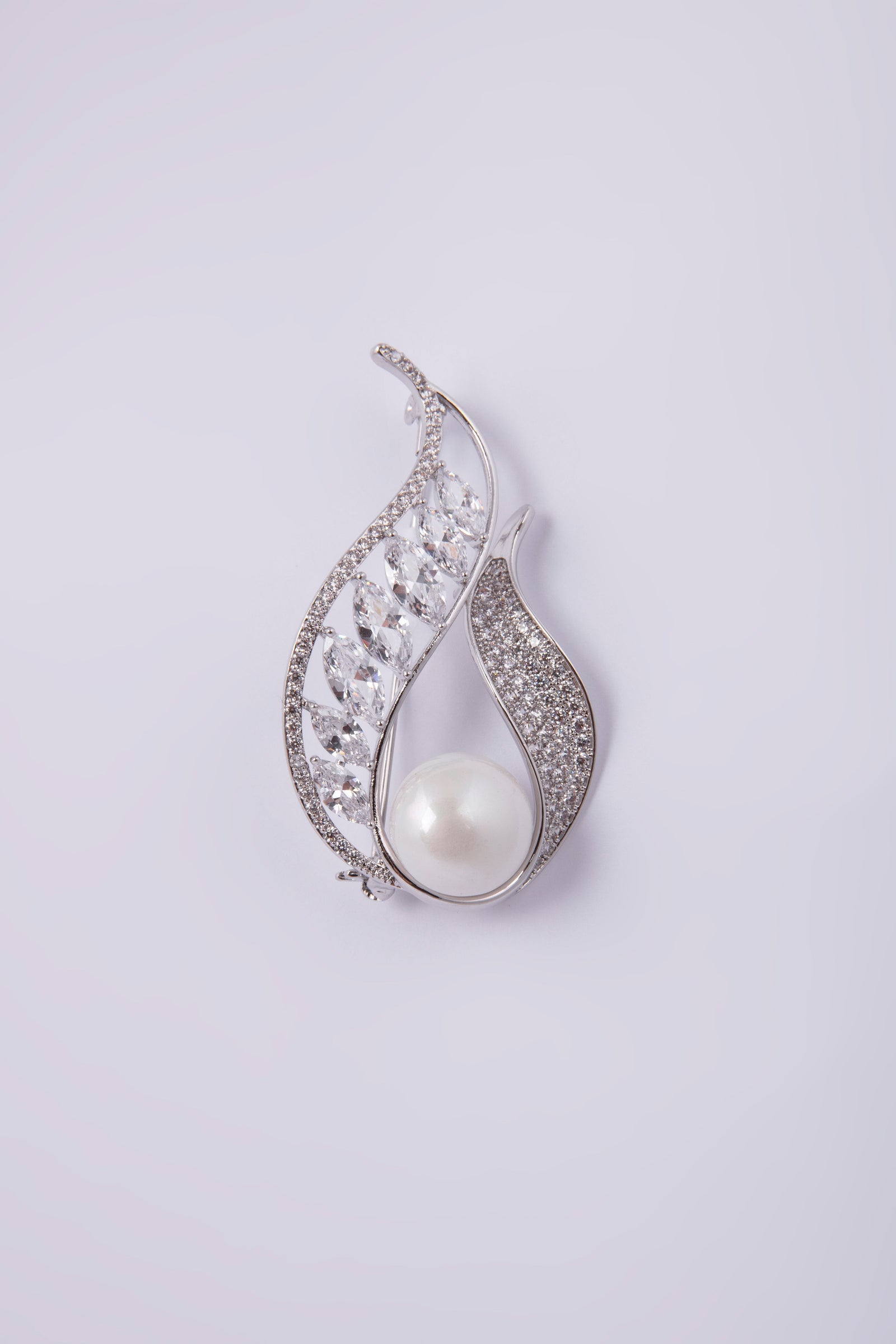 Knight & Day Alma Silver Brooch