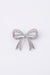 Knight & Day Bow Silver Brooch