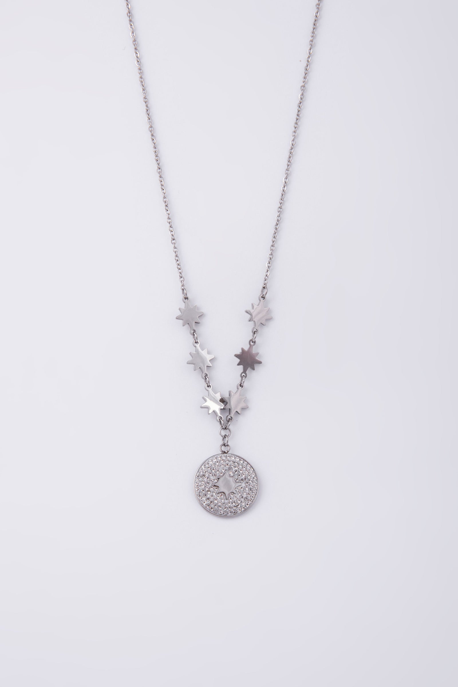Knight & Day Silver Necklace