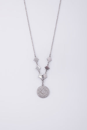 Knight & Day Silver Necklace