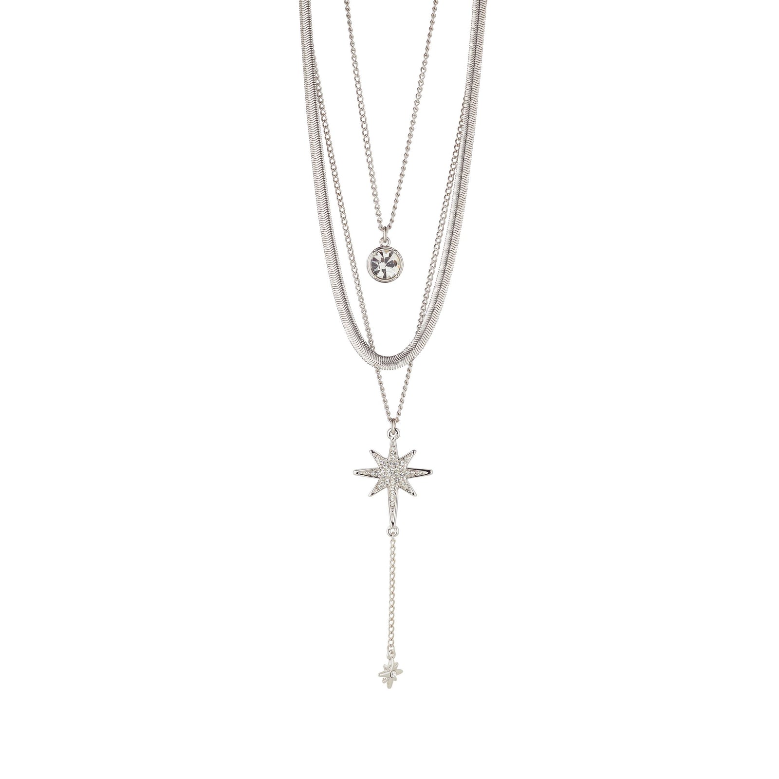 Knight & Day Silver Necklace