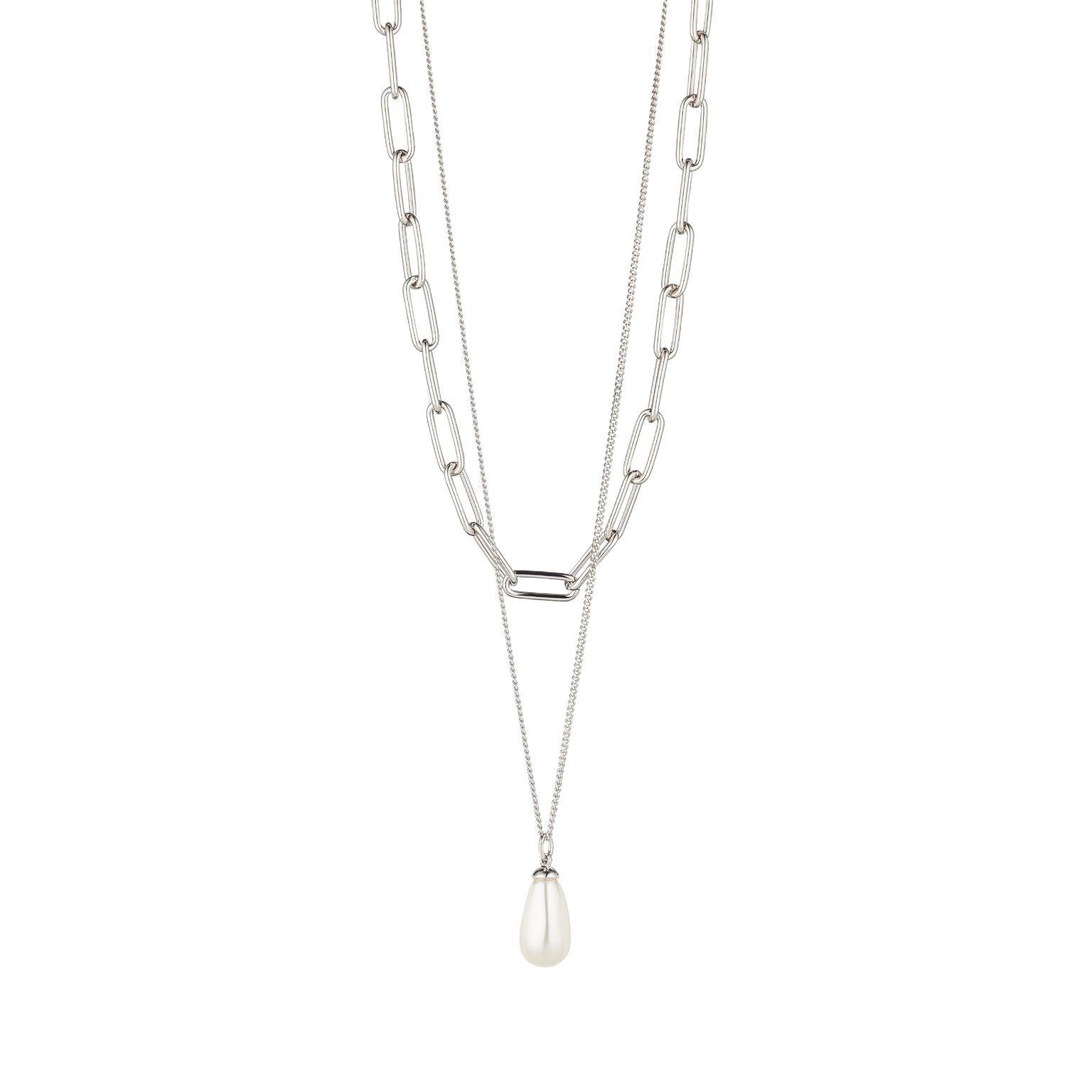 Knight & Day Silver Necklace