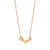 Knight & Day Rose Gold Necklace