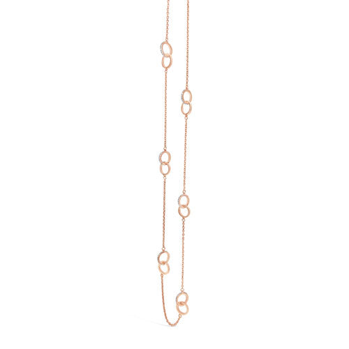 Absolute Jewellery Necklace Rose  Gold 36"