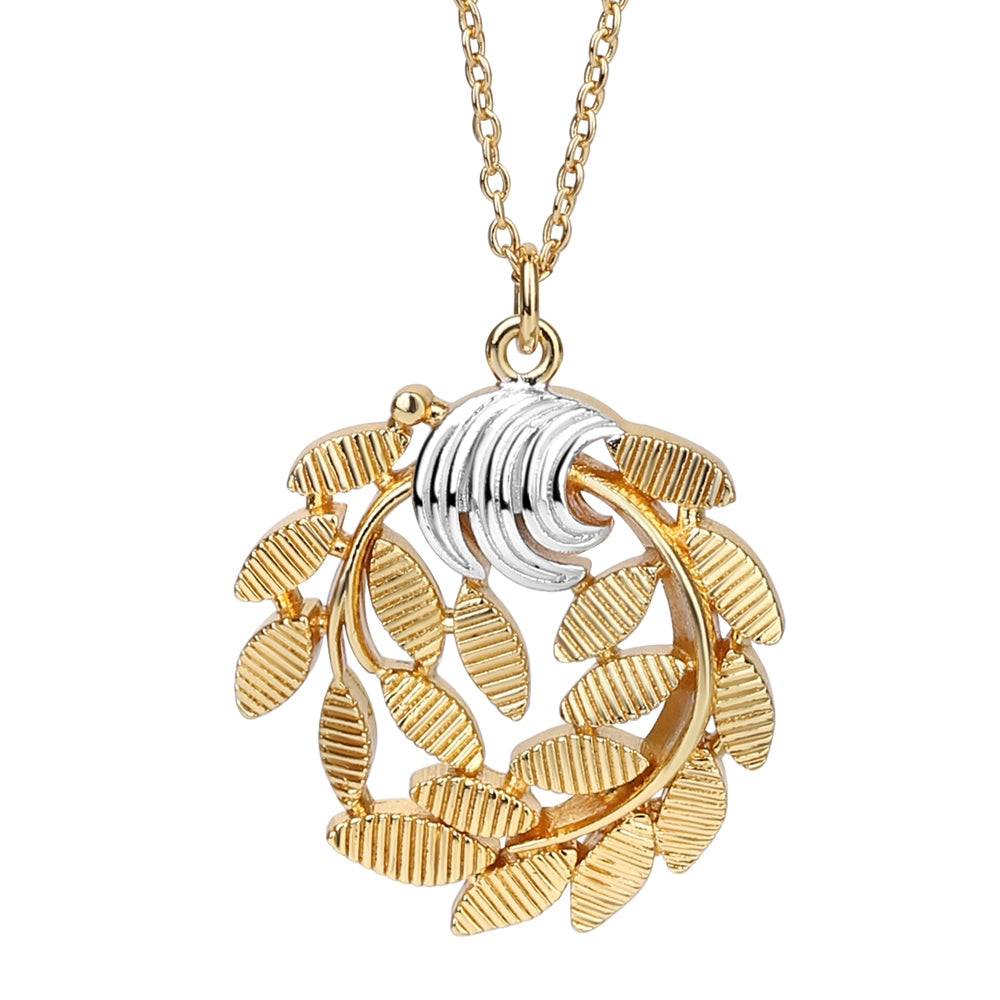 Newbridge Jewellery Gold and Silver Plated Leaf Pendant