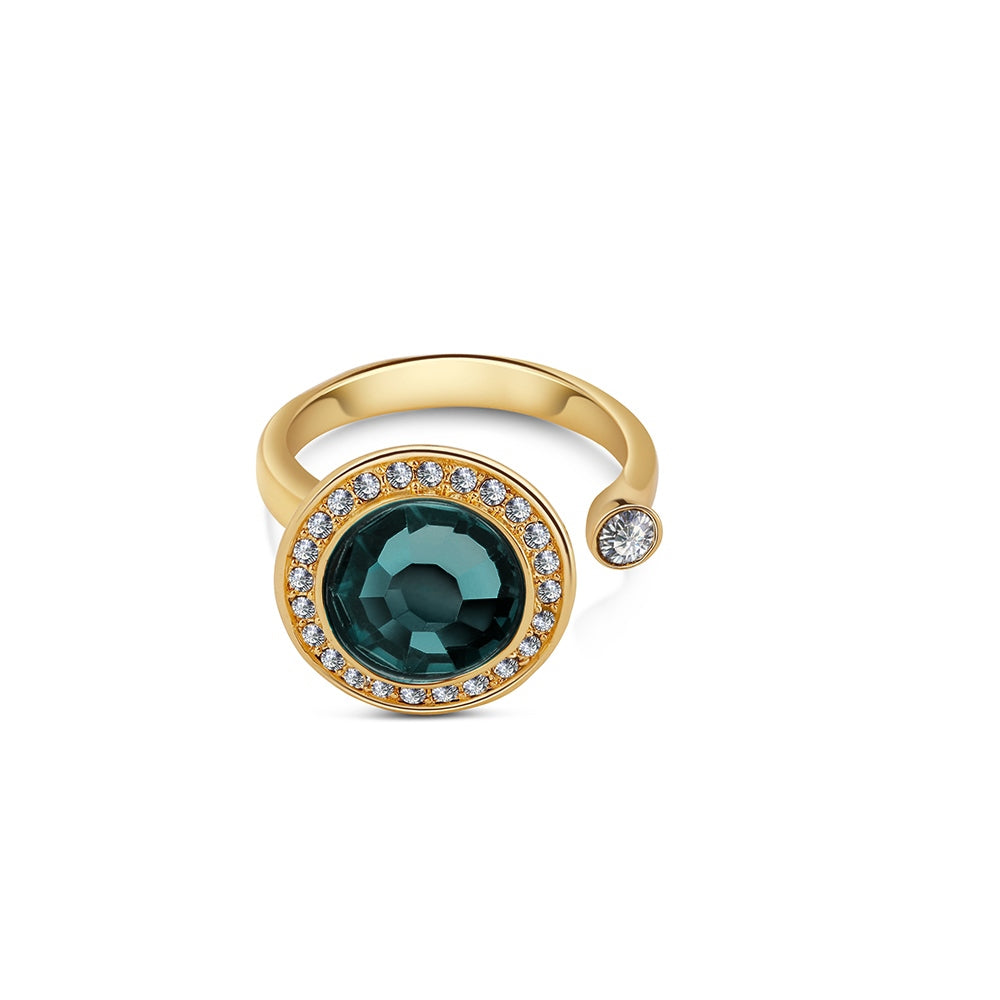 Newbridge Silverware Ring with Montana Coloured Stone
