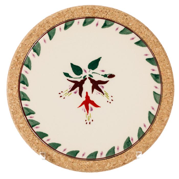 Nicholas Mosse Pottery Fuchsia Round Trivet