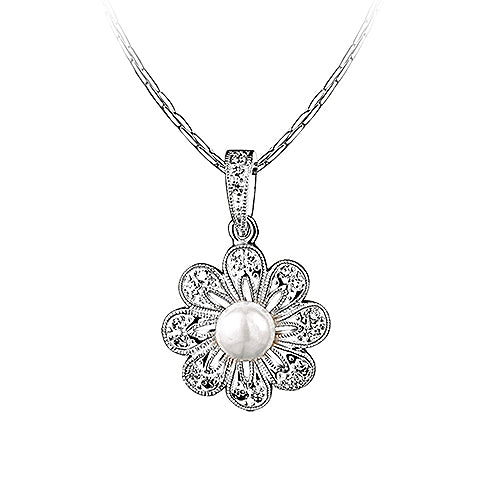 Newbridge Silverware Princess Grace Floral Pendant - The Design Gallery ...