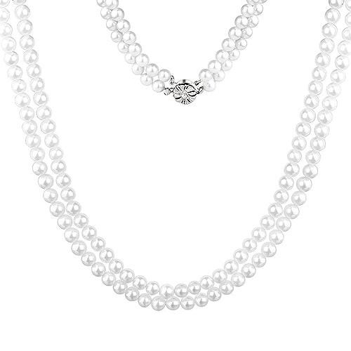 Newbridge Silverware Princess Grace Double Pearl Necklace