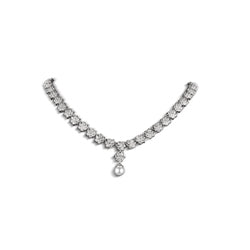 Newbridge Silverware Cluster Floral Necklace
