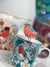 Tipperary Crystal Birdy Set Of 2 Espresso Teacups/Saucers