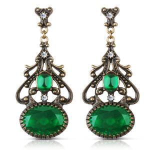 Newbridge Green Stone FOB Earrings