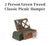 Picnic Hamper-2 Person Green Tweed Classic Chiller Hamper-In Stock