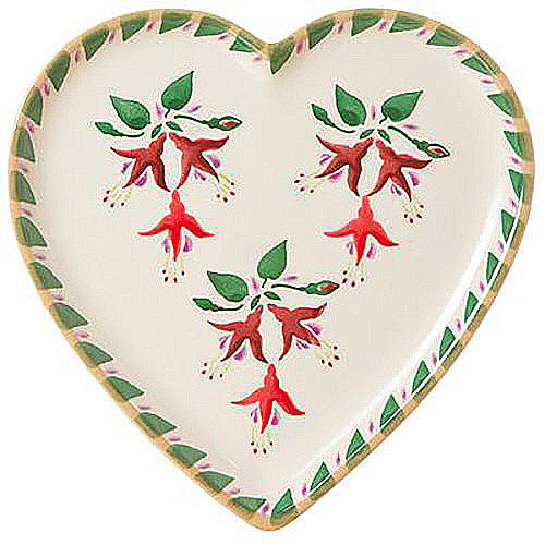 Nicholas Mosse Fuchsia Medium Heart Plate