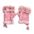 Pure Accessories Fingerless Gloves-Pink