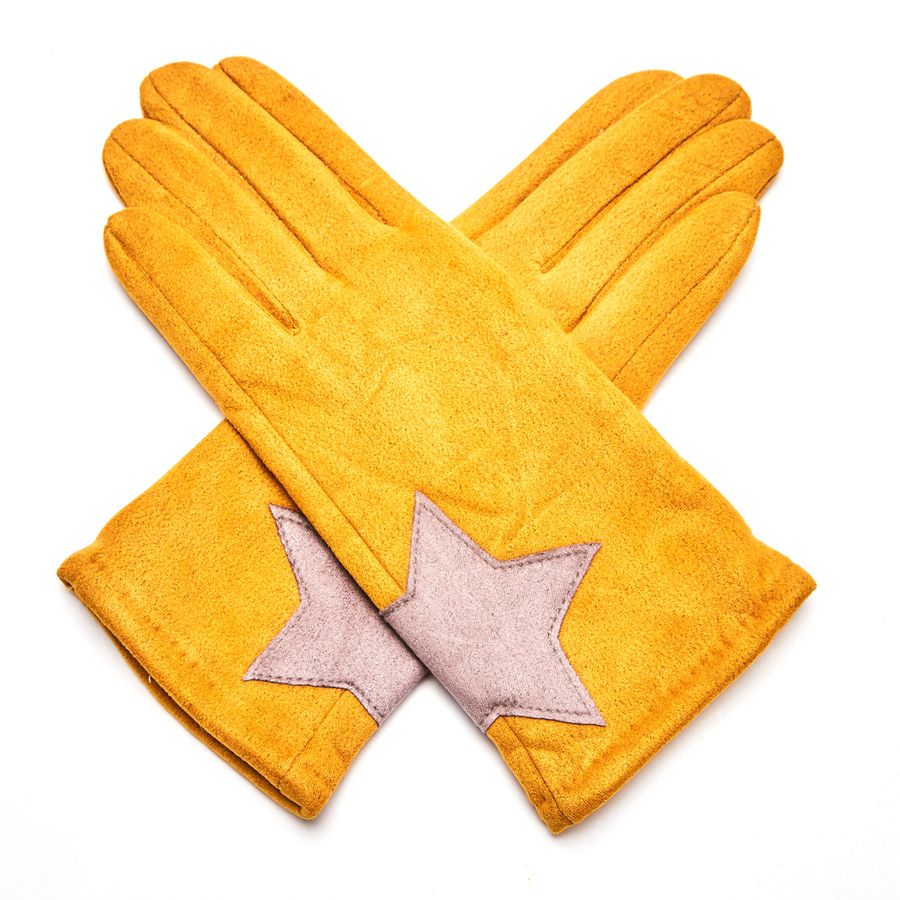 Pure Accessories Star Gloves Yellow