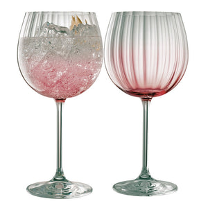 Galway Crystal Erne Blush Gin & Tonic Glasses Set of 2