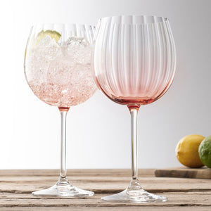 Galway Crystal Erne Blush Gin & Tonic Glasses Set of 2