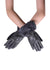 FSW Faux Fur Trim & Snakeskin Print Touch Gloves-Grey