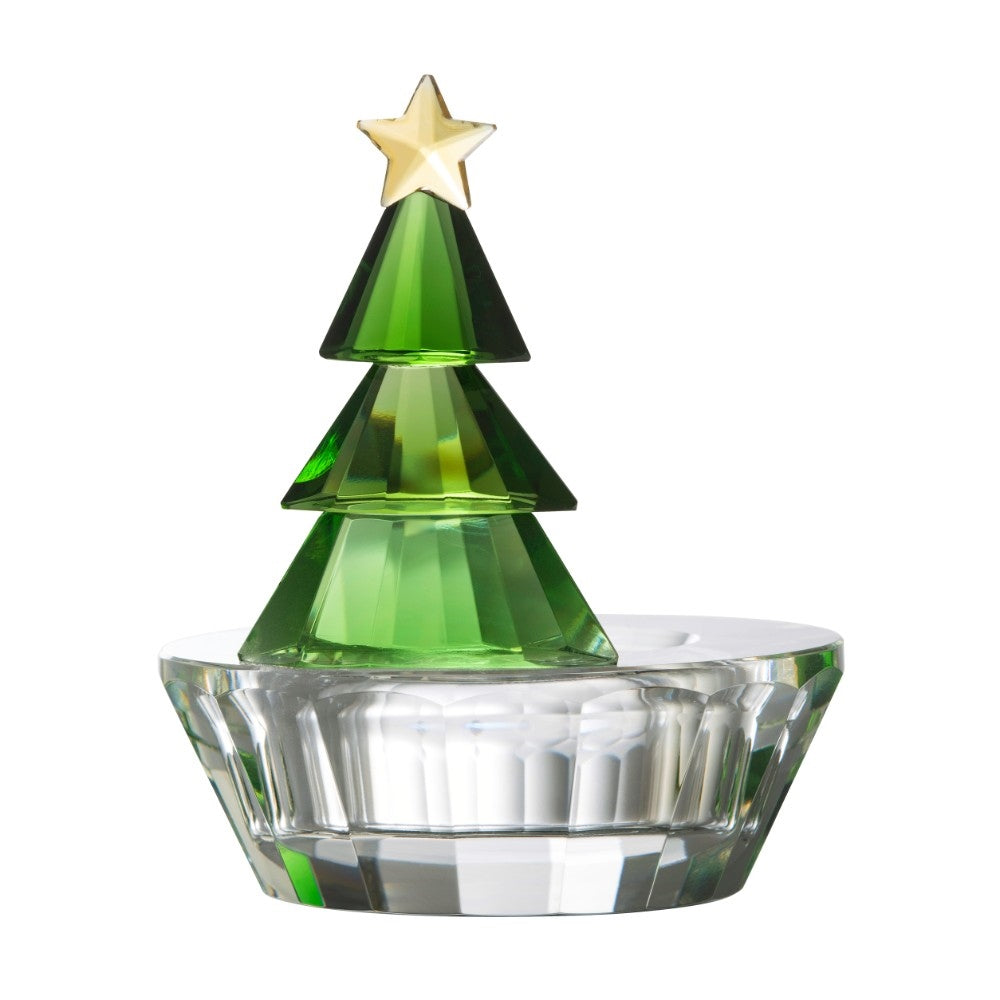 Galway Crystal Magical Green Tree Votive