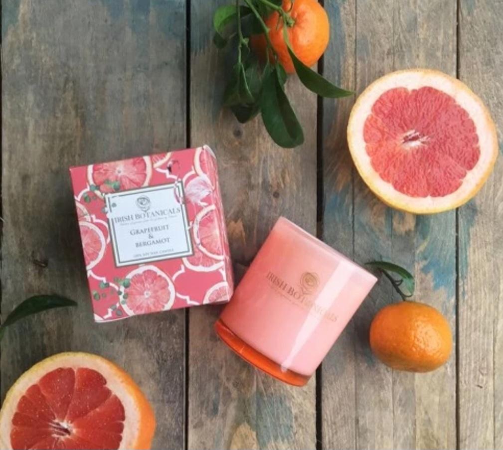 Irish Botanicals Grapefruit and Bergamot Candle