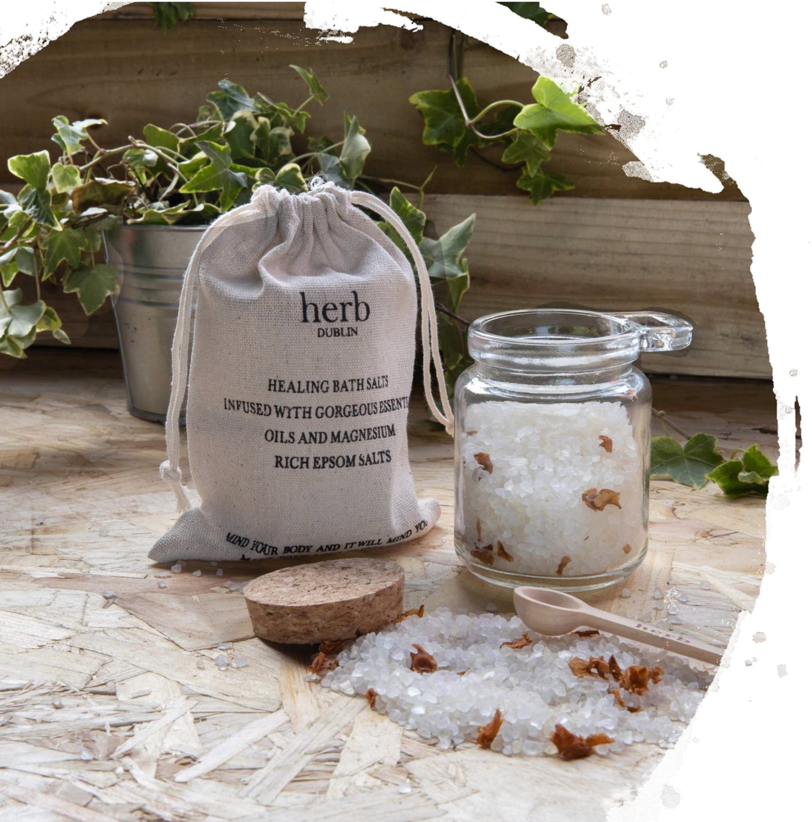 Irish Botanicals Herb Healing Bath Salts-Lavender