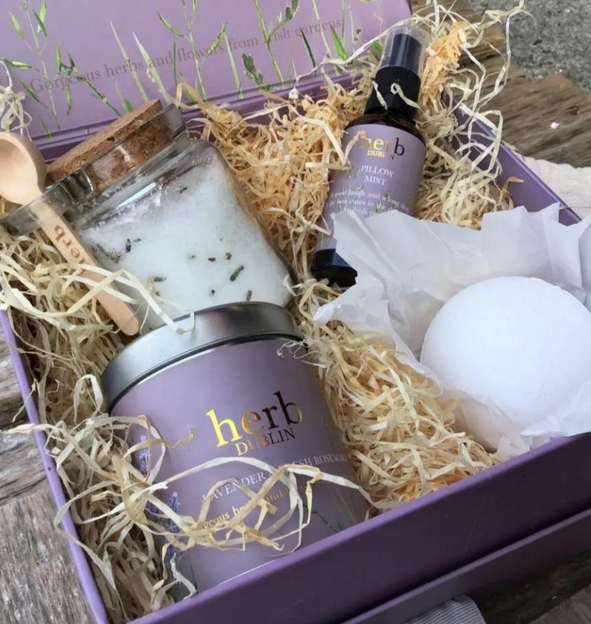 Irish Botanicals Herb Dublin Wellness Gift Box-Lavender and Rosemary