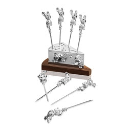 Newbridge Silverware Mice Pics On Stand