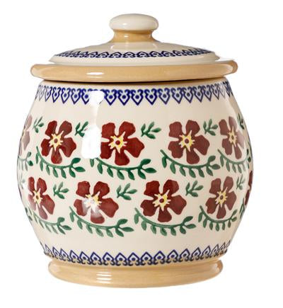 Nicholas Mosse Old Rose Small Round Lidded Storage Jar