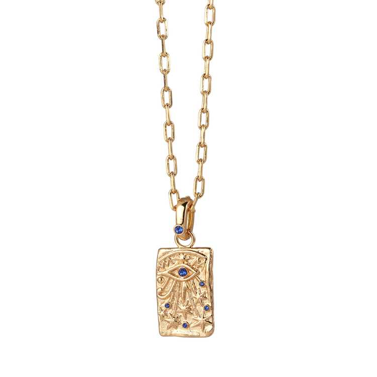 Newbridge Silverware Sappho Eye &Star Gold Pendant