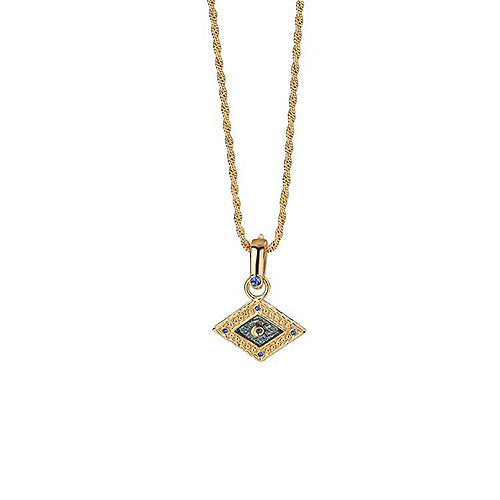 Newbridge Silverware Sappho Rhombus Gold Pendant
