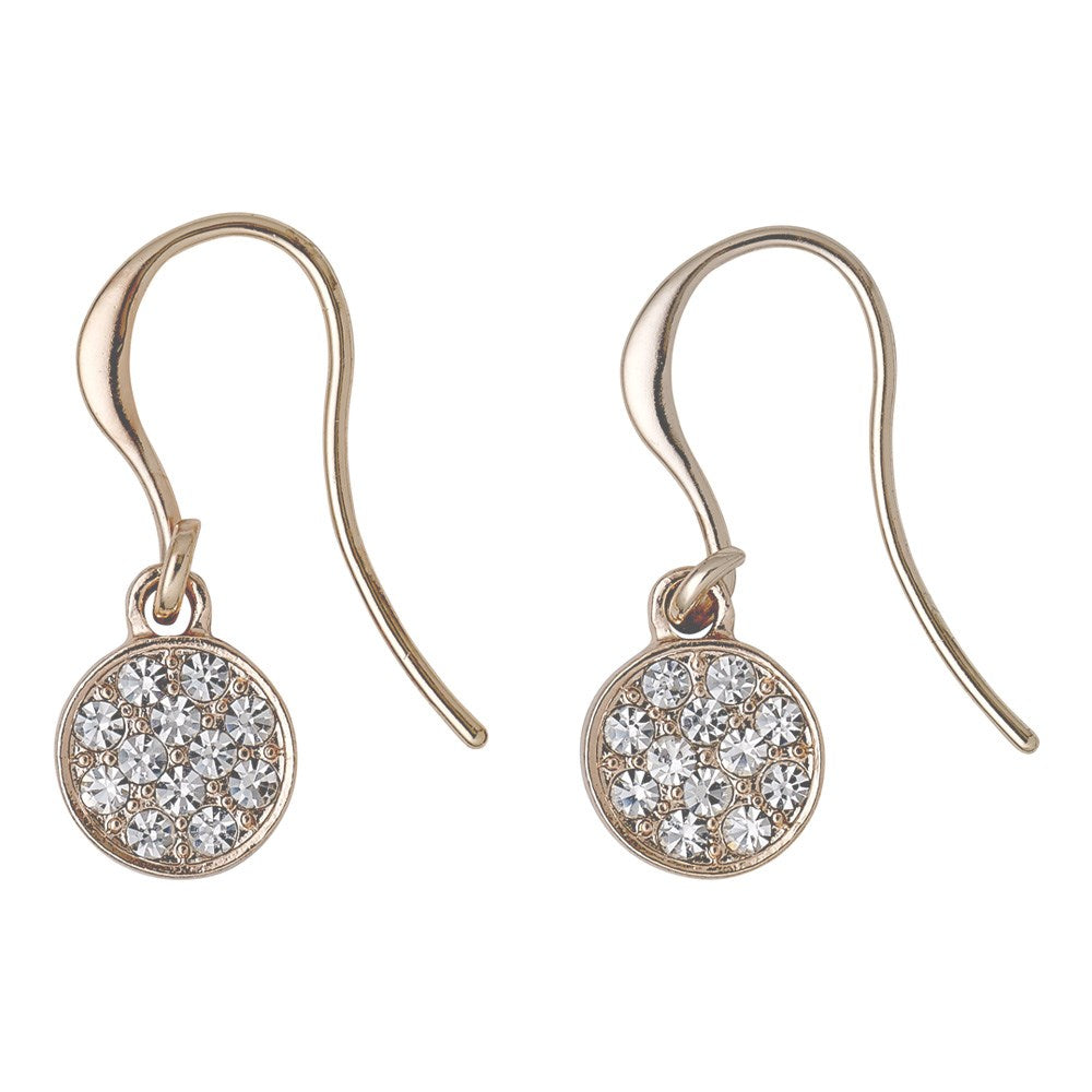 Pilgrim Jewellery Grace Rose Gold Plated Drop Earrings
