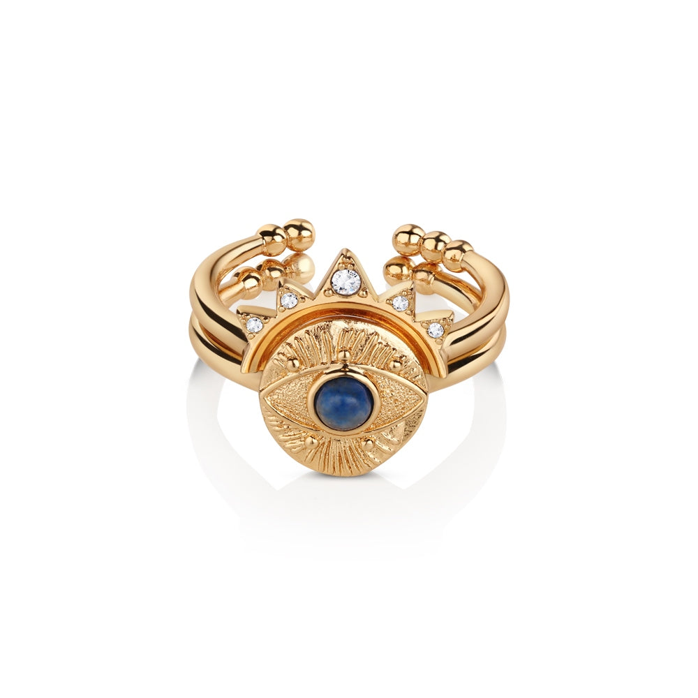 Newbridge Silverware Evil Eye Stacking Ring